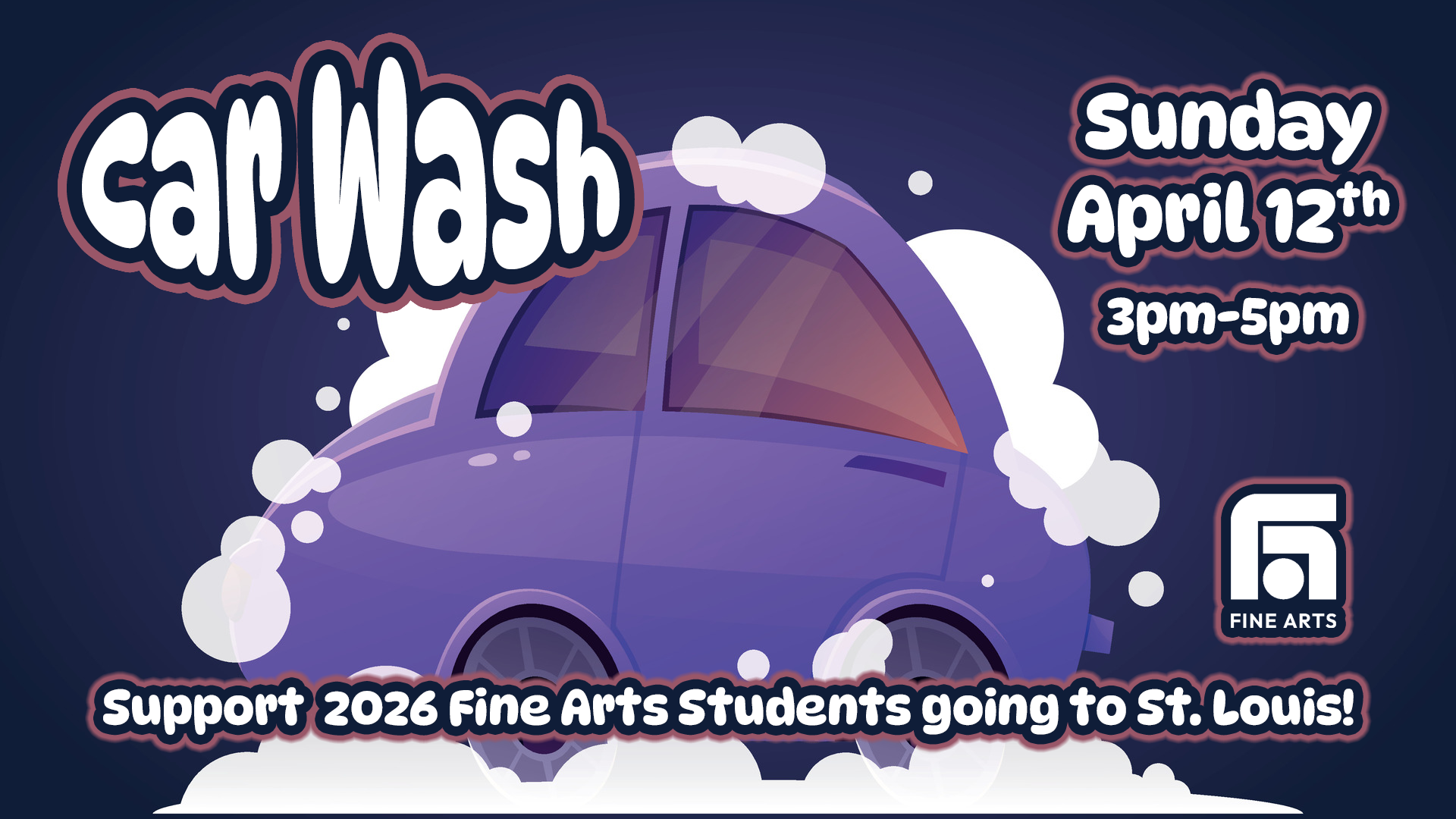FineArtsCarWashFundraiser